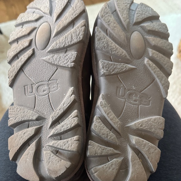 UGG Chocolate Leather Boots - Picture 3 of 5